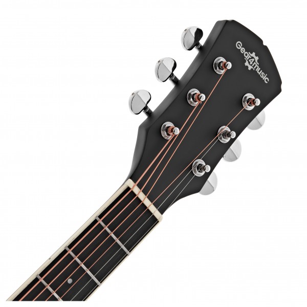 Parlour Electro Acoustic Guitar Black, 15W Acoustic Amp & Accessory Pack