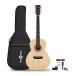 Single Cutaway Acoustic Guitar Pack by Gear4music, Black