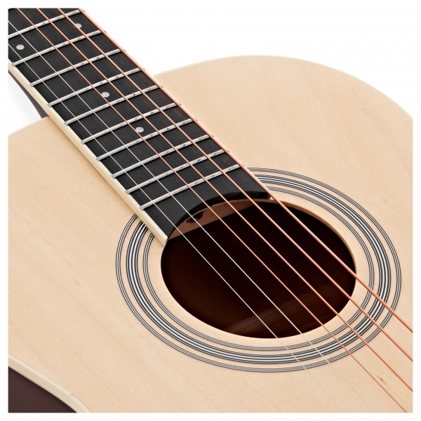 Parlour Left Handed Acoustic Guitar & Accessory Pack by Gear4music, Natural