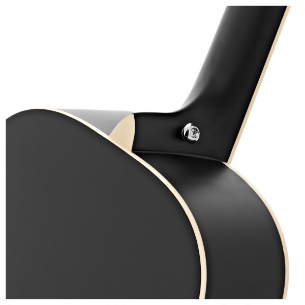 Parlour Left Handed Electro Acoustic Guitar Black, 15W Acoustic Amp & Accessory Pack