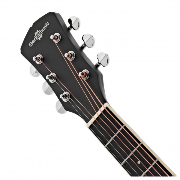 Parlour Left Handed Electro Acoustic Guitar Black, 15W Acoustic Amp & Accessory Pack