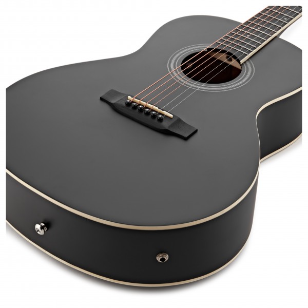 Single Cutaway Acoustic Guitar Pack by Gear4music, Black