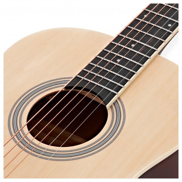 Single Cutaway Acoustic Guitar Pack by Gear4music, Black
