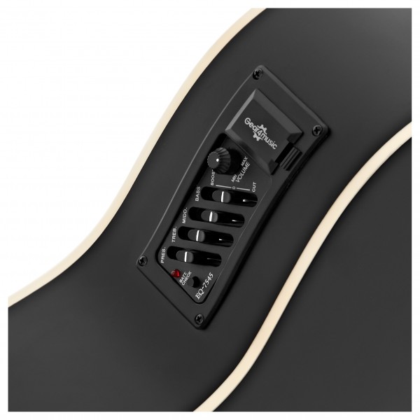 Parlour Left Handed Electro Acoustic Guitar & Accessory Pack by Gear4music, Black