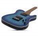 Schecter PT Pro MN, Trans Blue Burst - body laying