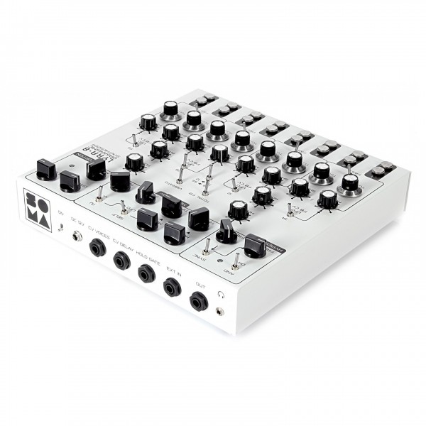SOMA Laboratory Lyra-8 Analog Synthesizer, White Angel - Angled Rear