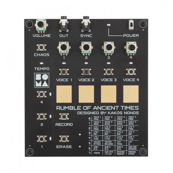 SOMA Laboratory RoAT (Rumble of Ancient Times) Digital Electronic Musical Instrument - Main