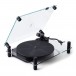 Transparent Turntable, Black - Angled