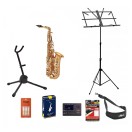 Buffet 100 Series Alto Saxophone Package, Gold Lacquer