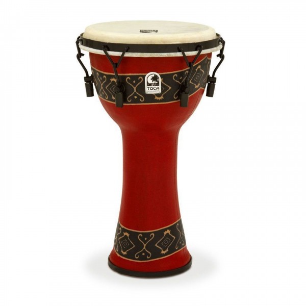 Toca 10" Djembe Freestyle Mechanically Tuned, Bali Red