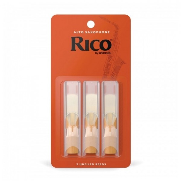 Rico by D'Addario Alto Saxophone Reeds, 2 (3 Pack)