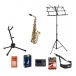Stagg AS215S Alto Saxophone Package, Clear Lacquer