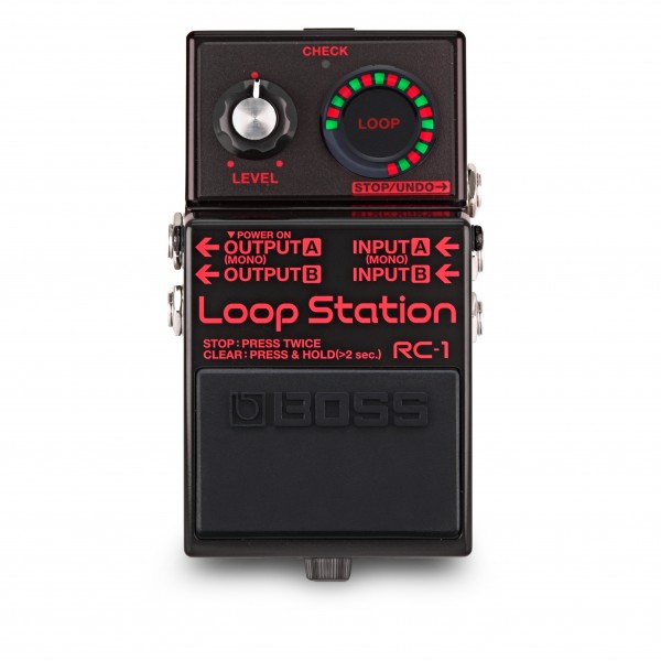 Boss RC-1 Loop Station 1 Million Special Edition Looper, Black