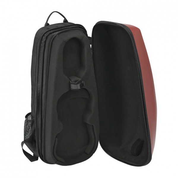 Gewa Violin Space Case, 4/4-3/4, Red - Open