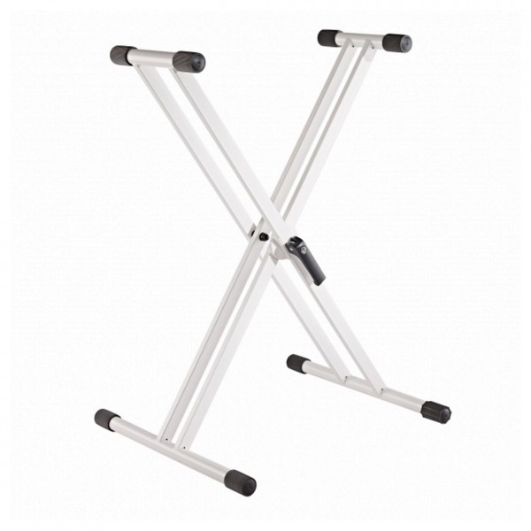 K&M 18993 Rick 20 X Frame Keyboard Stand, White