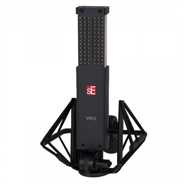 VR2 Voodoo Ribbon Microphone - Angled with Shock Mount