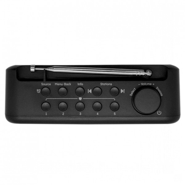 Pure Elan One2 Portable DAB+ Radio with Bluetooth, Charcoal - Top