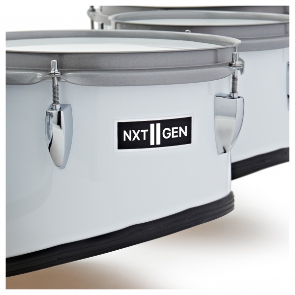 Premier NXT GEN Marching 8/10/12/13 Drum Corps Multi-Tenor Set, White