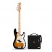 Squier Sonic Precision Bass MN, 2 Farben Sunburst& Eden Orbiter 8 Bass Combo Verstärker