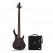 G4M 878 Bass Guitar, Walnut Stain & Eden Orbiter 8 Combo Amp