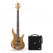 Yamaha TRBX174EW Mango Wood Bass, Natural & Eden Orbiter 8 Combo