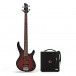 Yamaha TRBX174 Bass, alt Violin Sunburst& Eden Orbiter 8 Combo Verstärker