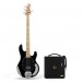 Sterling Stingray Ray4 Bass, Negro & Eden Orbiter 8 Combo Amp