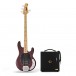 Sterling Stingray Ray4 Bass MN, Walnuss Satin & Eden Orbiter 8 Combo Verstärker