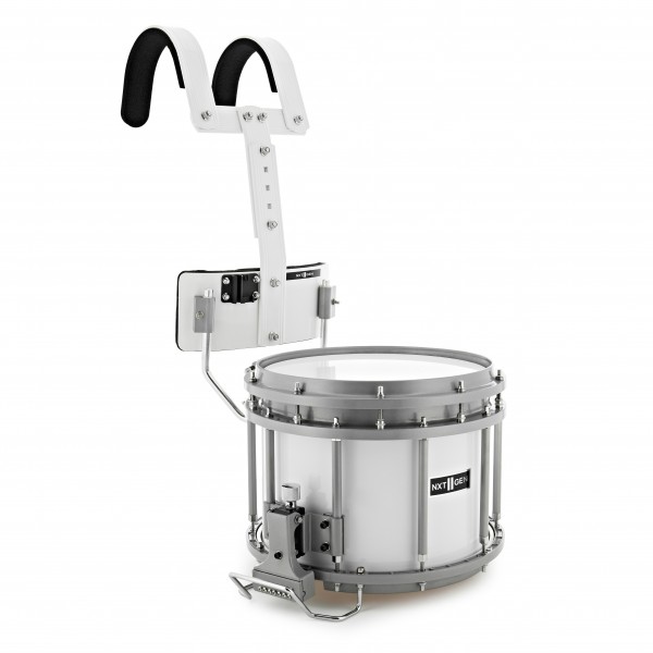 Premier NXT GEN Marching 13" x 10" High Tension Snare Drum, White