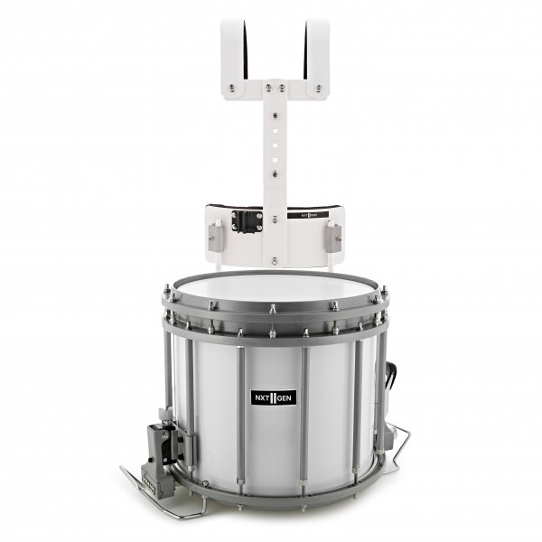 Premier NXT GEN Marching 14" x 12" High Tension Snare Drum, White