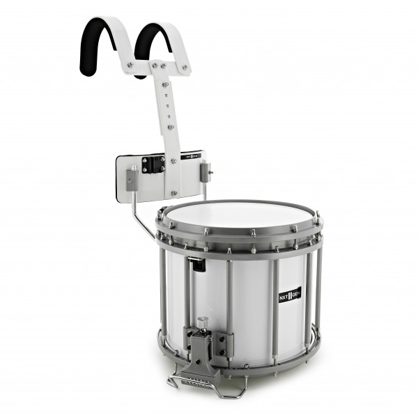 Premier NXT GEN Marching 14" x 12" High Tension Snare Drum & Top Snare, White