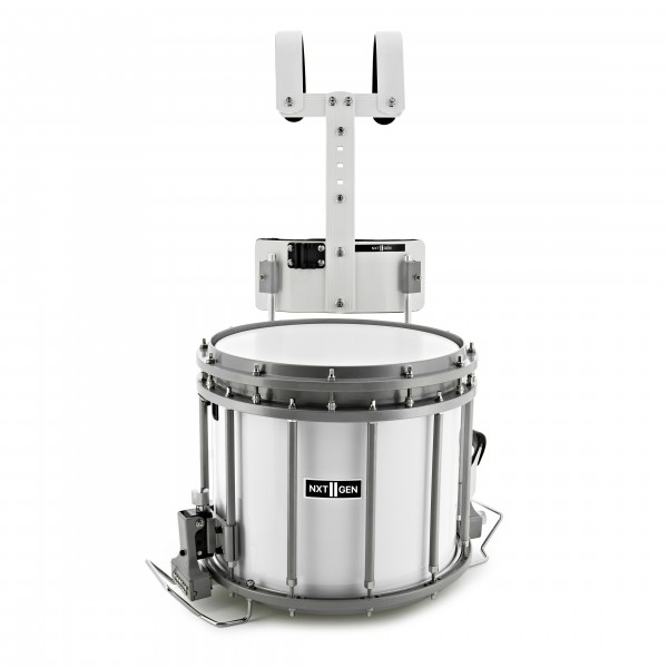 Premier NXT GEN Marching 14" x 12" High Tension Snare Drum & Top Snare, White