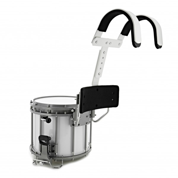 Premier NXT GEN Marching 14" x 12" High Tension Snare Drum & Top Snare, White