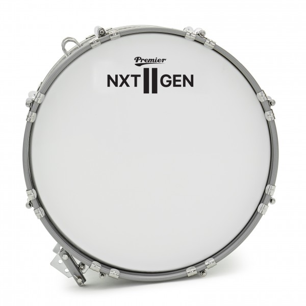Premier NXT GEN Marching 14" x 10" Traditional Bass Drum, White