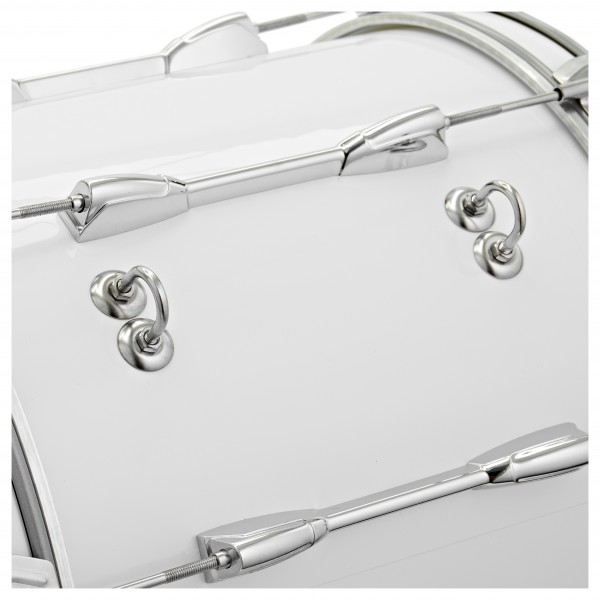 Premier NXT GEN Marching 14" x 10" Traditional Bass Drum, White