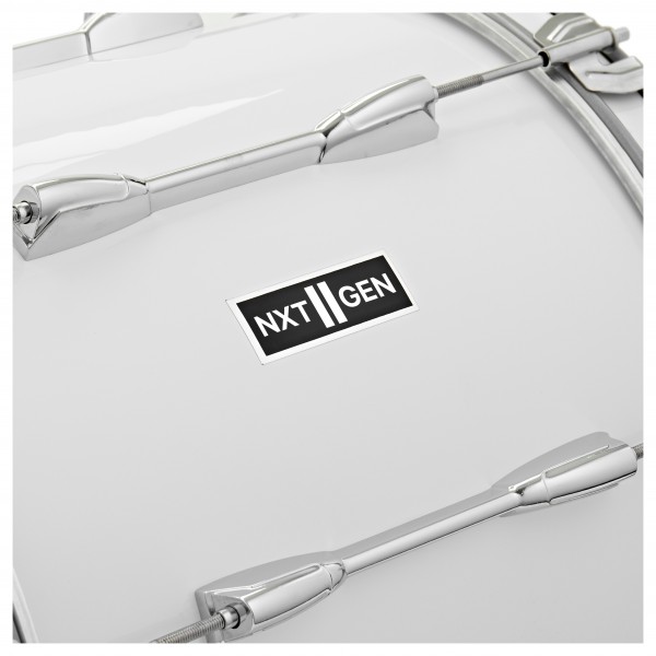 Premier NXT GEN Marching 14" x 10" Traditional Bass Drum, White