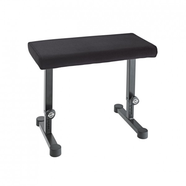 K&M 14086 Piano Bench, Fabric, Black