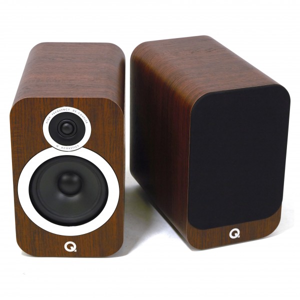 Q Acoustics Q 3030i Bookshelf Speakers (Pair), English Walnut - Secondhand