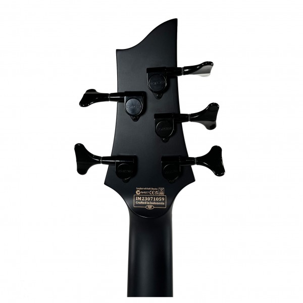 Stiletto Stealth-5 Bass Guitar, Satin Black