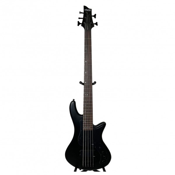 Schecter Stiletto Stealth-5 Bass Guitar, Satin Black