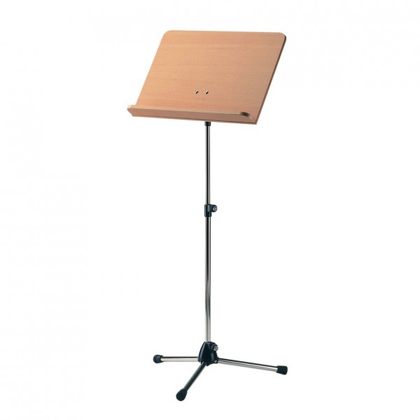 K&M 11819 Wooden Orchestra Music Stand, Beech