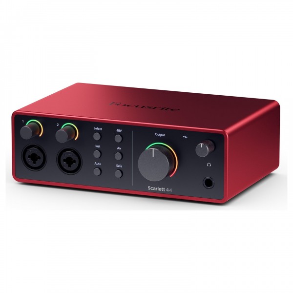 Focusrite Scarlett 4i4 4th Gen Audio Interface - Angled