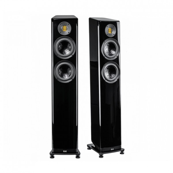 ELAC FS 407.2 Floorstanding Speaker (Pair), Gloss Black