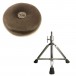 Roc N Soc Round Seat & Three Leg High Base, Grey