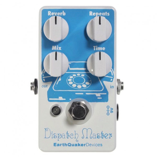 EarthQuaker Devices Dispatch Master Delay & Reverb Top Panel