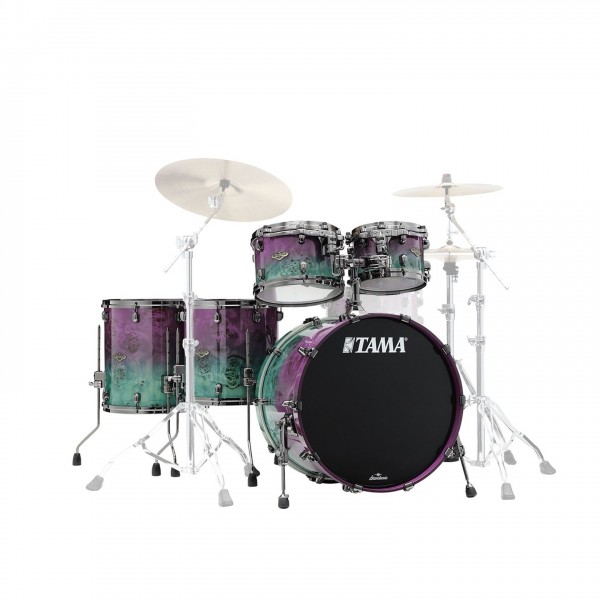 Tama Starclassic Walnut/Birch 5pc Shell Pack, Nebura Mappa Burl Fade