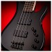 G4M 878 Bass Guitar, All Black & Eden Orbiter 8 Combo