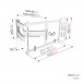 Vogels ELITE TVM 5645, dimensions chart