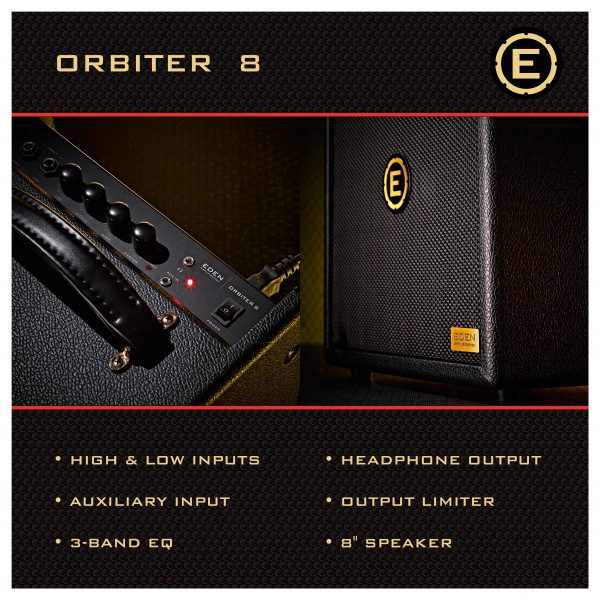 Yamaha TRBX174 Bass, Old Violin Sunburst & Eden Orbiter 8 Combo