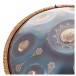 Handpan with Carrying Bag, 12 Notes D Kurd, Black Gold, by Gear4music